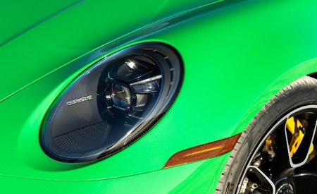 2021 Porsche 911 Turbo S Coupe (Color: Python Green) Headlight Wallpapers 450x275 (27)