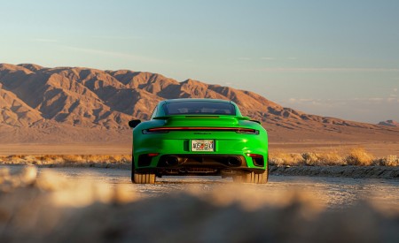 2021 Porsche 911 Turbo S Coupe (Color: Python Green) Rear Wallpapers 450x275 (15)