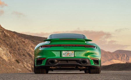 2021 Porsche 911 Turbo S Coupe (Color: Python Green) Rear Wallpapers 450x275 (16)
