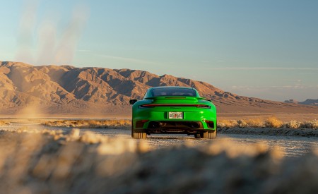 2021 Porsche 911 Turbo S Coupe (Color: Python Green) Rear Wallpapers 450x275 (17)
