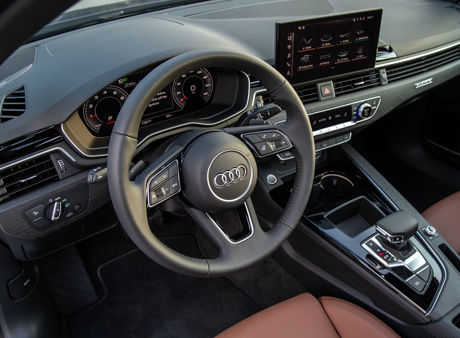 2020 Audi A4 (US-Spec) Interior Steering Wheel Wallpapers #18 of 25