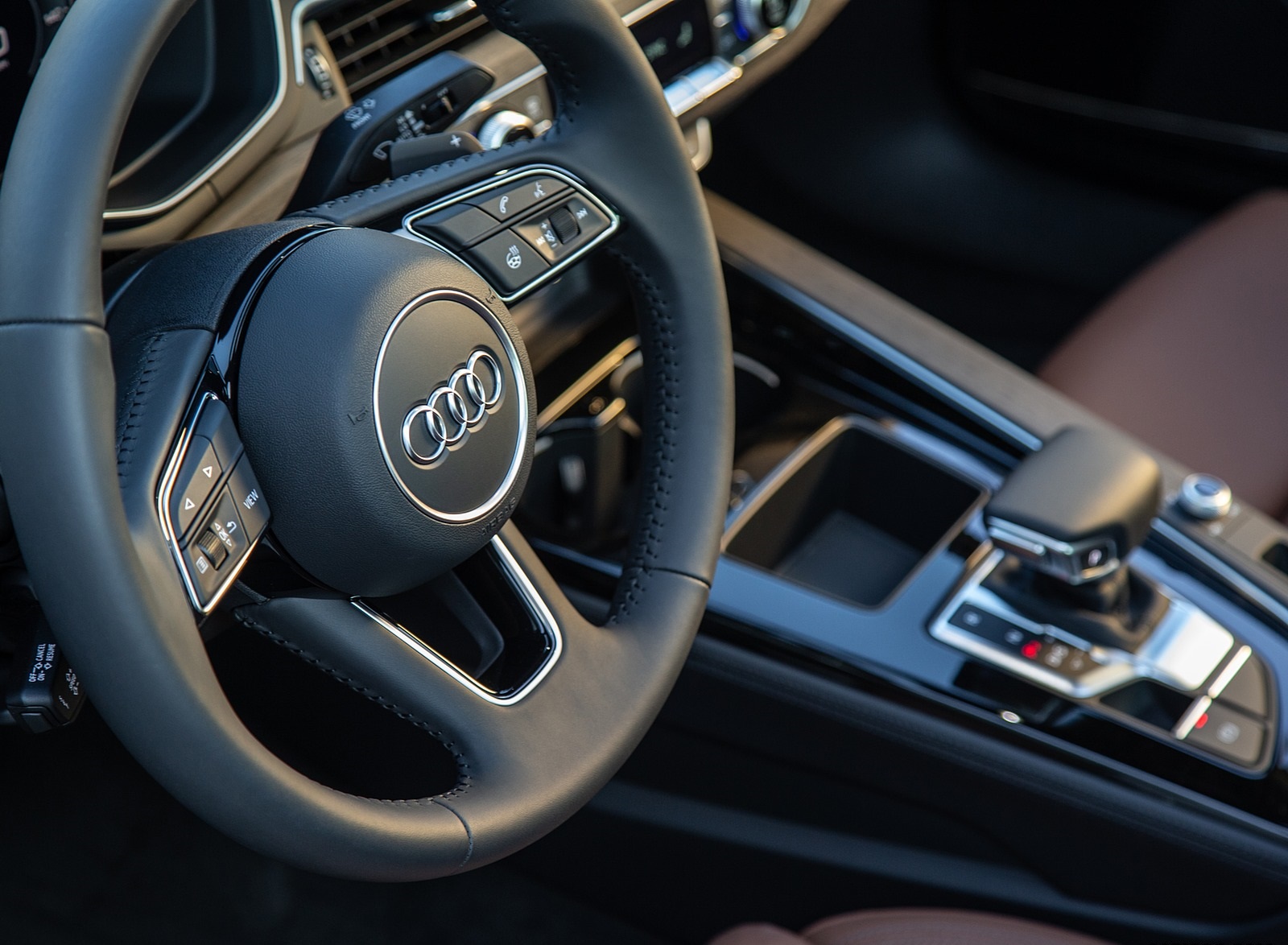 2020 Audi A4 (US-Spec) Interior Steering Wheel Wallpapers #17 of 25