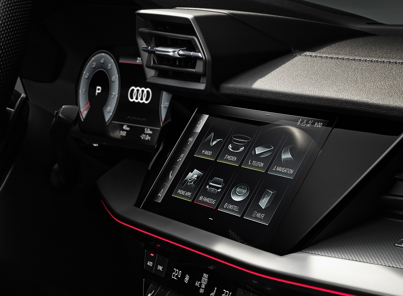 2021 Audi A3 Sedan Central Console Wallpapers #42 of 42