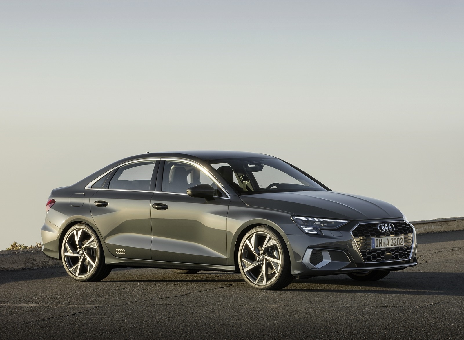 2021 Audi A3 Sedan (Color: Manhattan Gray) Front Three-Quarter Wallpapers #14 of 42