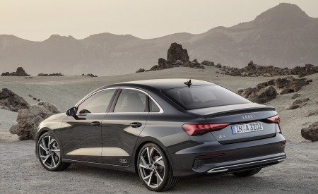 2021 Audi A3 Sedan (Color: Manhattan Gray) Rear Three-Quarter Wallpapers 450x275 (7)