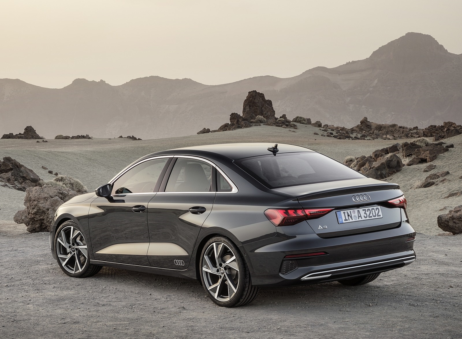 2021 Audi A3 Sedan (Color: Manhattan Gray) Rear Three-Quarter Wallpapers (7)