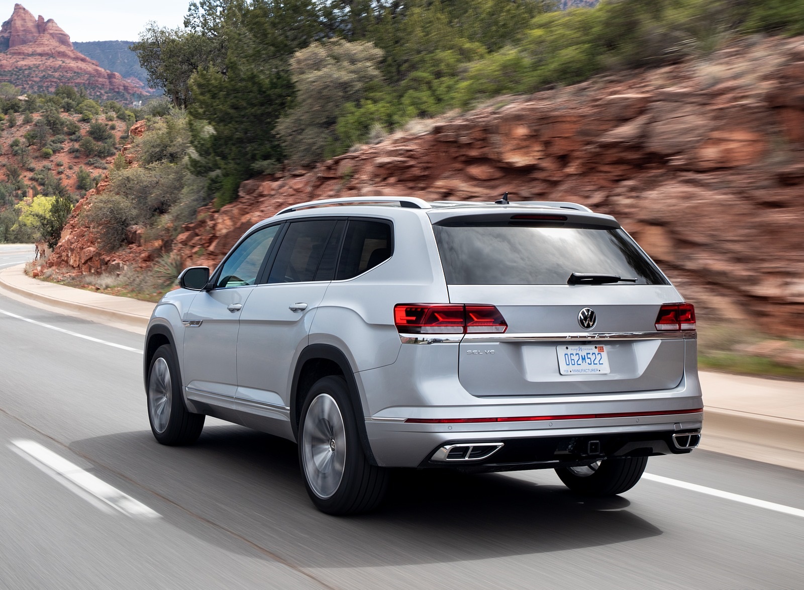 2021 Volkswagen Atlas SEL R-line Rear Three-Quarter Wallpapers (4)