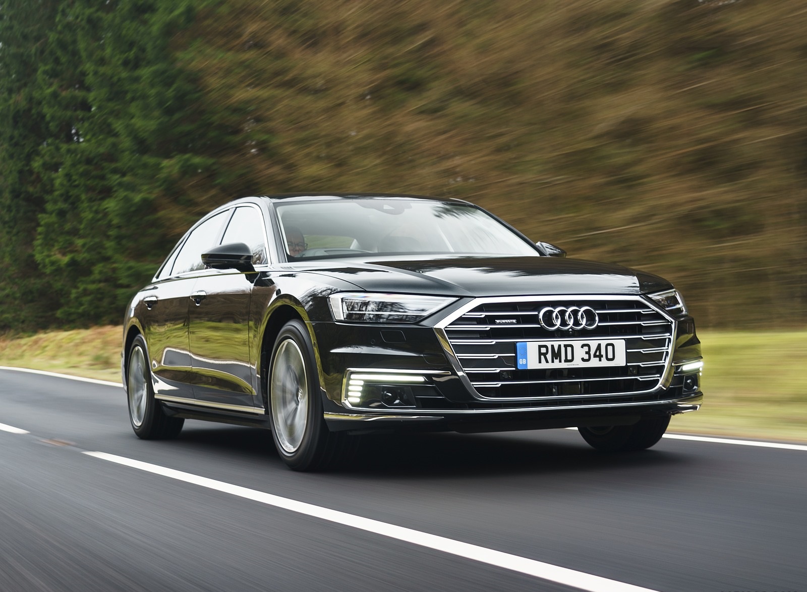 2020 Audi A8 L 60 TFSI e quattro (Plug-In Hybrid UK-Spec) Front Three-Quarter Wallpapers #1 of 128