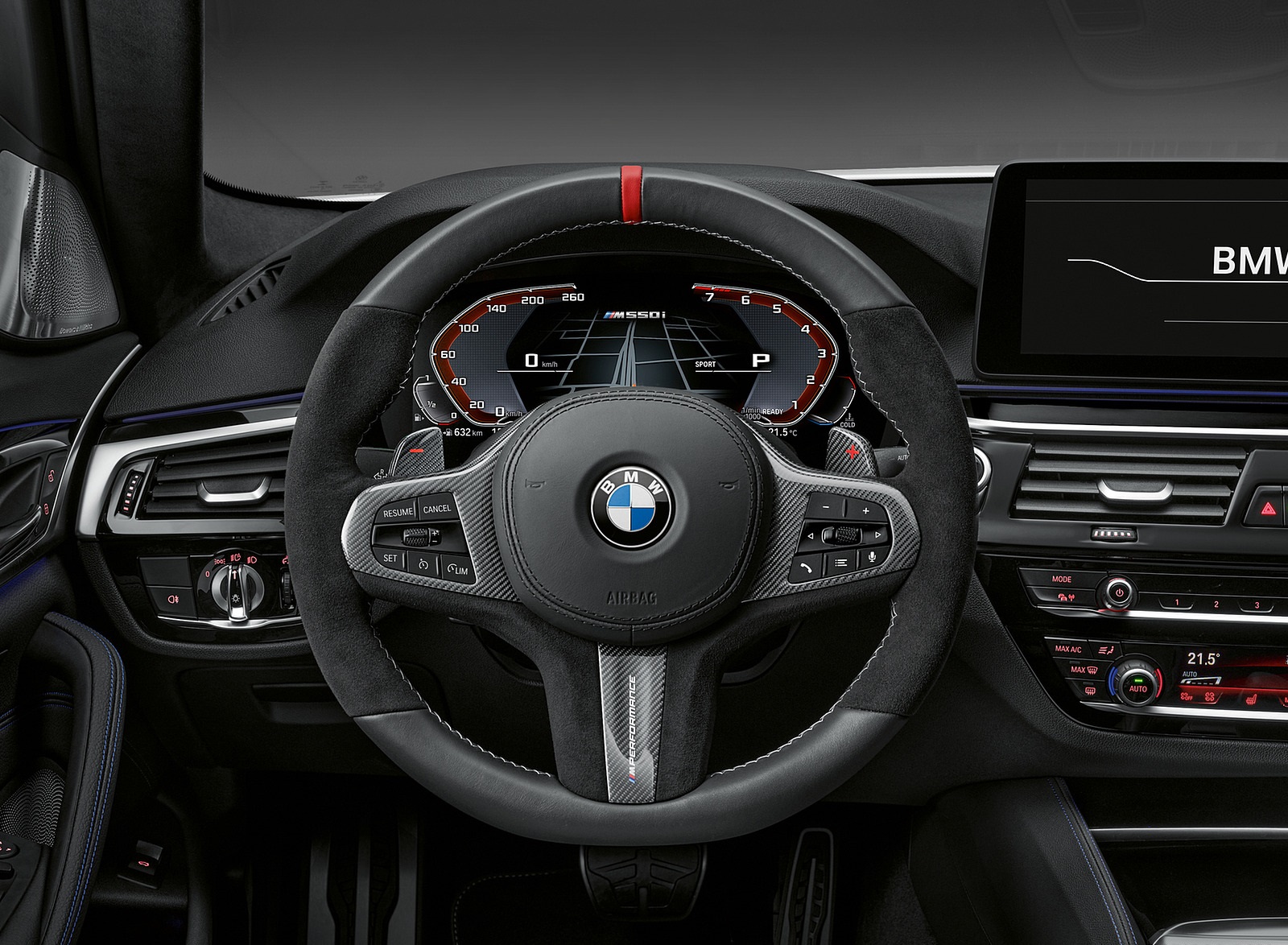 2021 BMW 5 Series M Performance Parts Interior Steering Wheel Wallpapers #21 of 23