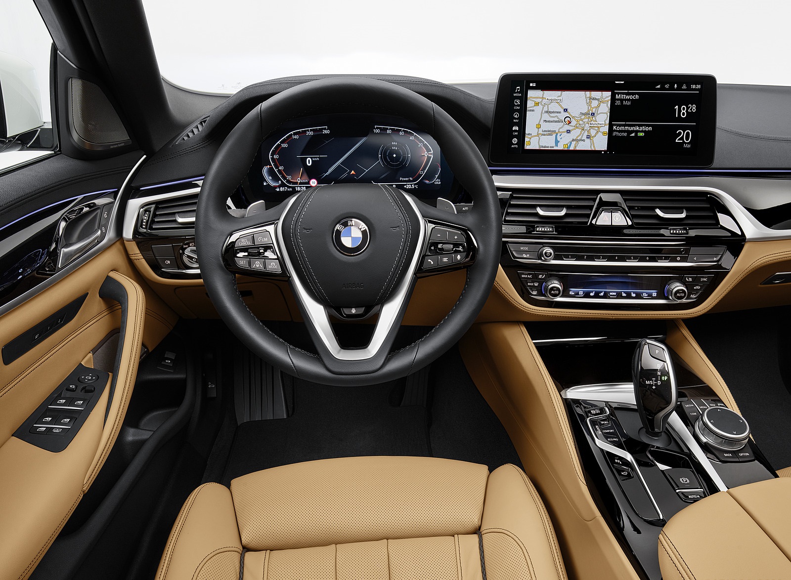 2021 BMW 540i Interior Cockpit Wallpapers #25 of 44