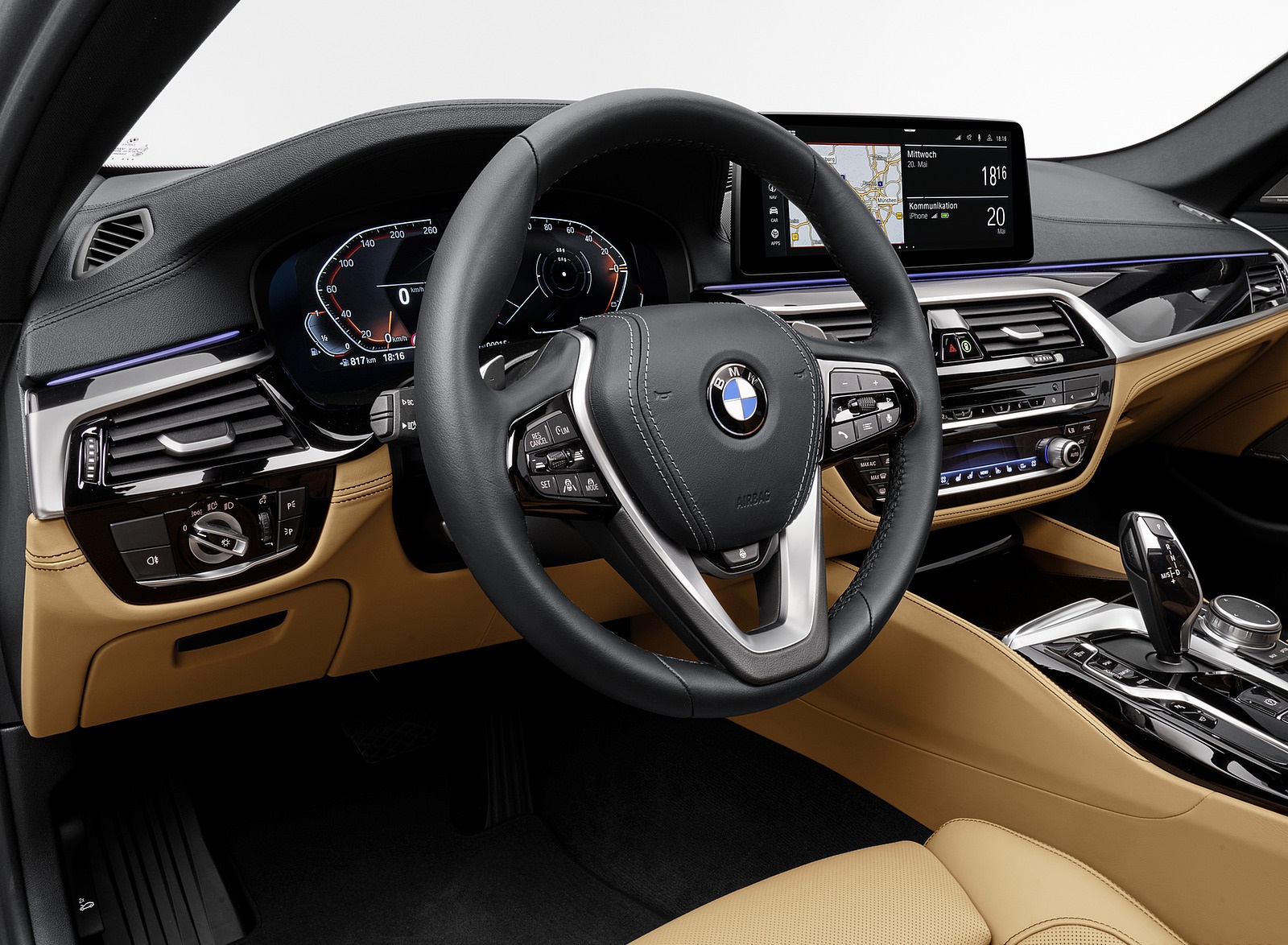 2021 BMW 540i Interior Wallpapers #26 of 44