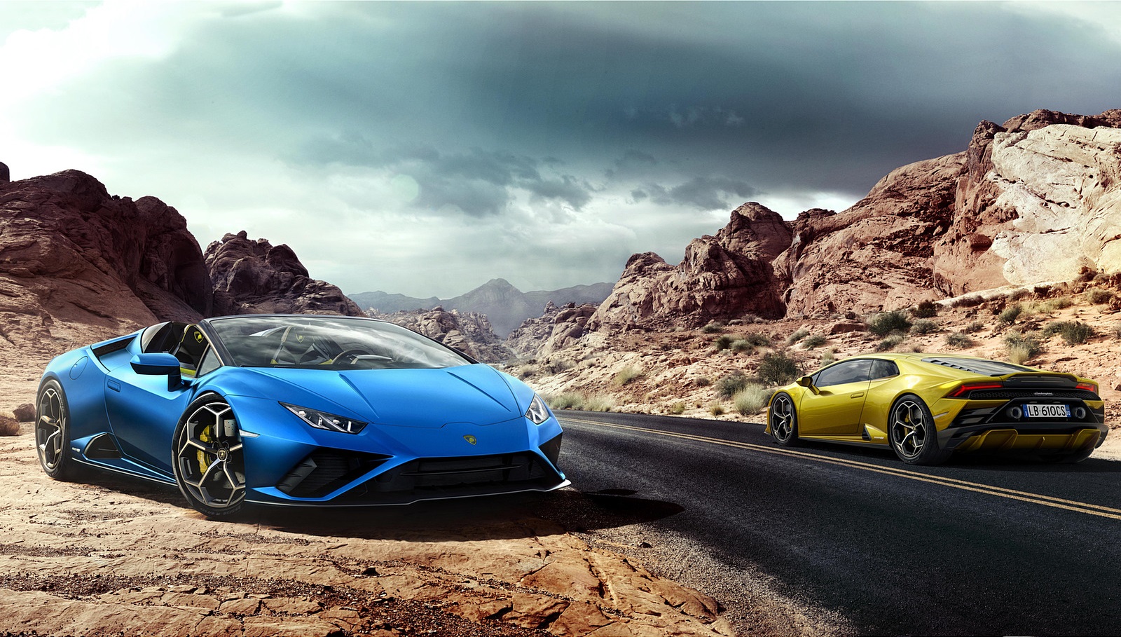 2021 Lamborghini Huracán EVO RWD Spyder Front Three-Quarter Wallpapers #3 of 12