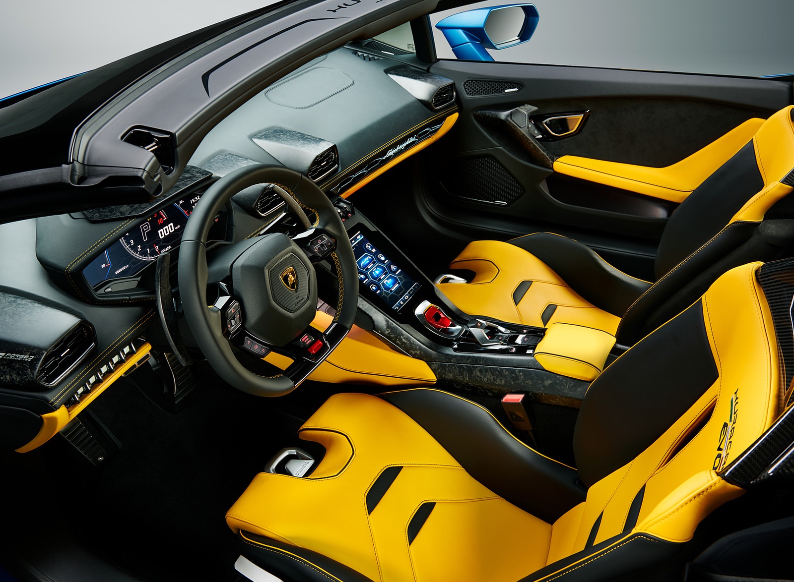 2021 Lamborghini Huracán EVO RWD Spyder Interior Wallpapers #12 of 12