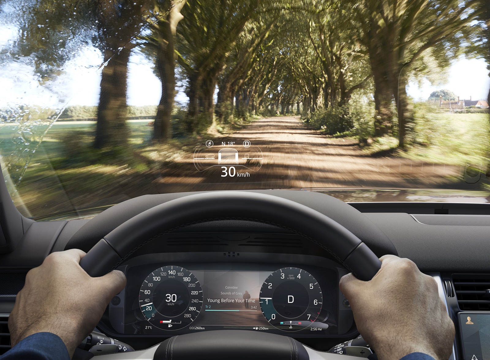 2021 Land Rover Discovery Interior Head-Up Display Wallpapers #55 of 68