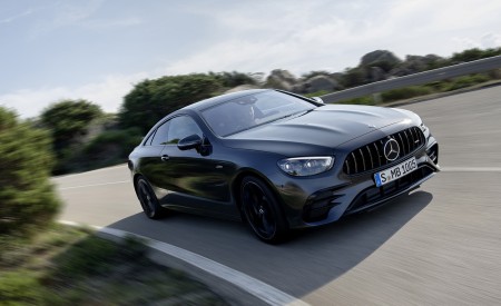 2021 Mercedes-AMG E 53 Coupe (Color: Graphite Grey Metallic) Front Three-Quarter Wallpapers 450x275 (2)