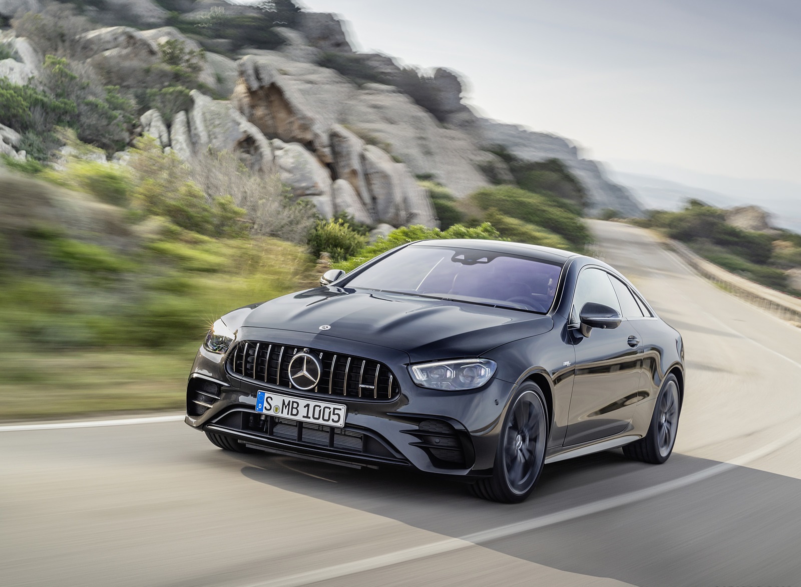 2021 Mercedes-AMG E 53 Coupe (Color: Graphite Grey Metallic) Front Three-Quarter Wallpapers #1 of 37