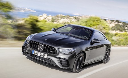 2021 Mercedes-AMG E 53 Coupe (Color: Graphite Grey Metallic) Front Three-Quarter Wallpapers 450x275 (5)