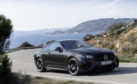 2021 Mercedes-AMG E 53 Coupe (Color: Graphite Grey Metallic) Front Three-Quarter Wallpapers 450x275 (6)