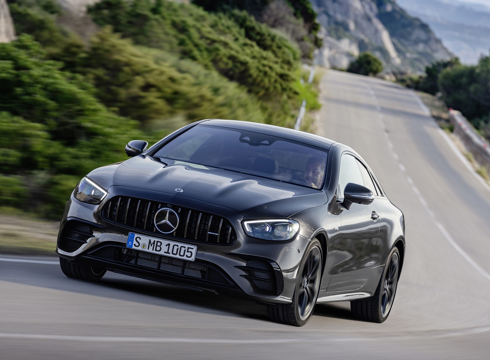 2021 Mercedes-AMG E 53 Coupe (Color: Graphite Grey Metallic) Front Wallpapers (7)