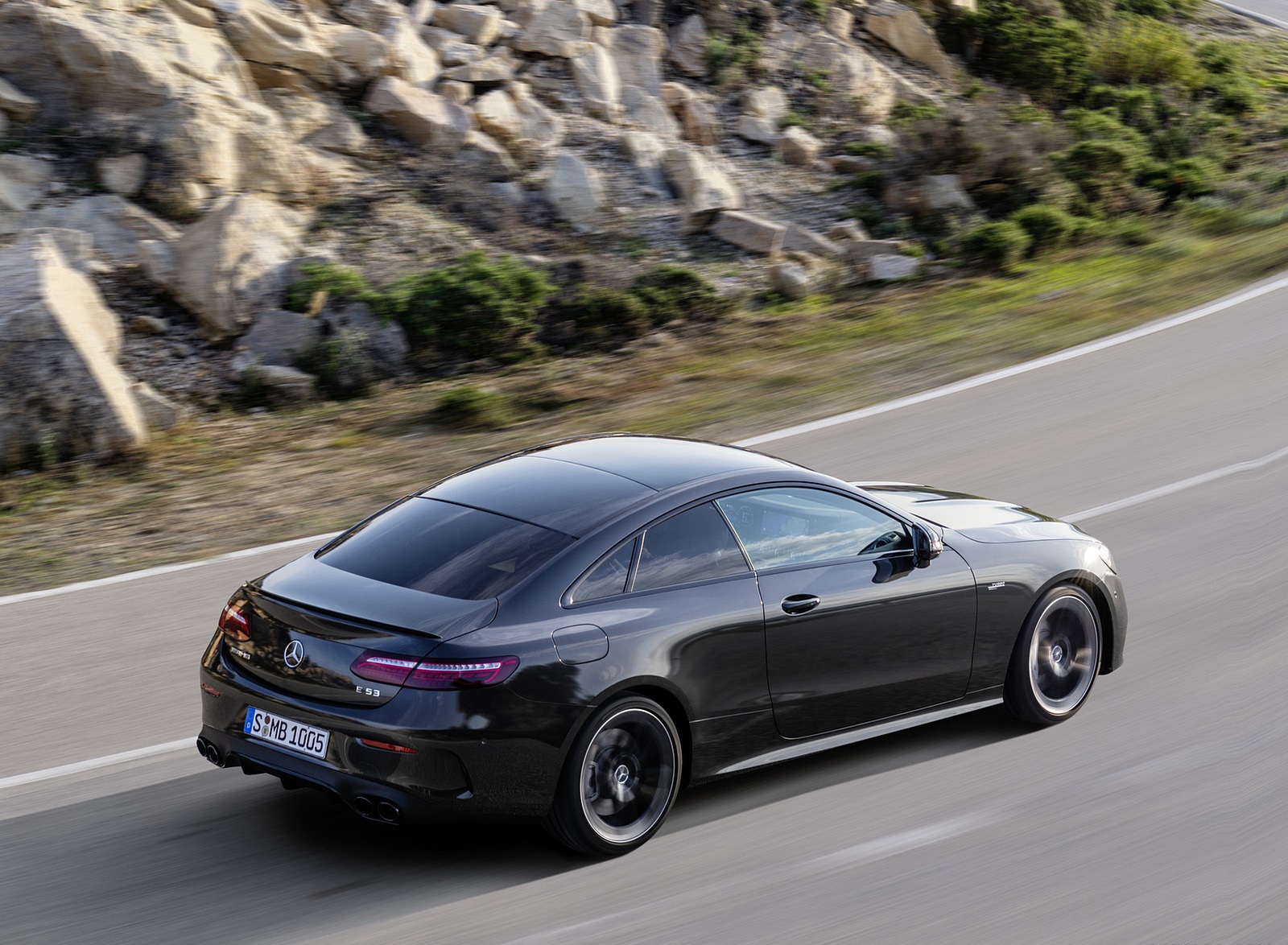 2021 Mercedes-AMG E 53 Coupe (Color: Graphite Grey Metallic) Rear Three-Quarter Wallpapers (10)