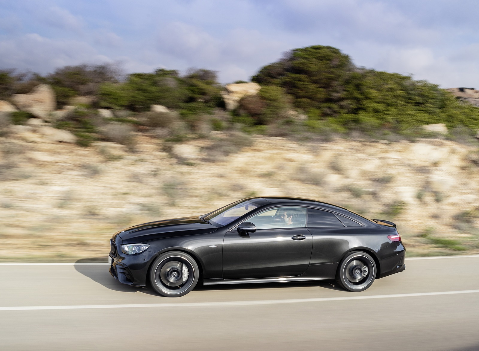 2021 Mercedes-AMG E 53 Coupe (Color: Graphite Grey Metallic) Side Wallpapers #12 of 37
