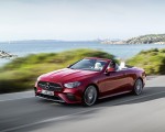 2021 Mercedes-Benz E 450 4MATIC Cabriolet AMG Line (Color: Designo Hyacinth Red Metallic) Front Three-Quarter Wallpapers 150x120 (29)