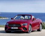 2021 Mercedes-Benz E 450 4MATIC Cabriolet AMG Line (Color: Designo Hyacinth Red Metallic) Front Wallpapers 150x120