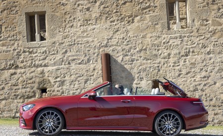2021 Mercedes-Benz E 450 4MATIC Cabriolet (Color: Patagonia Red) Side Wallpapers 450x275 (16)