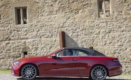 2021 Mercedes-Benz E 450 4MATIC Cabriolet (Color: Patagonia Red) Side Wallpapers 450x275 (17)