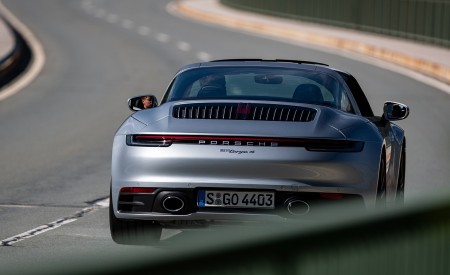 2021 Porsche 911 Targa 4 (Color: Dolomite Silver Metallic) Rear Wallpapers 450x275 (92)