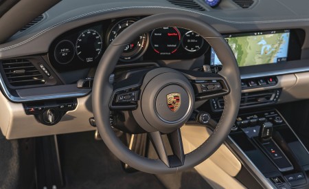 2021 Porsche 911 Targa 4 (Color: Gentian Blue) Interior Steering Wheel Wallpapers 450x275 (61)