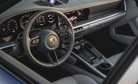 2021 Porsche 911 Targa 4 (Color: Gentian Blue) Interior Steering Wheel Wallpapers 450x275 (60)
