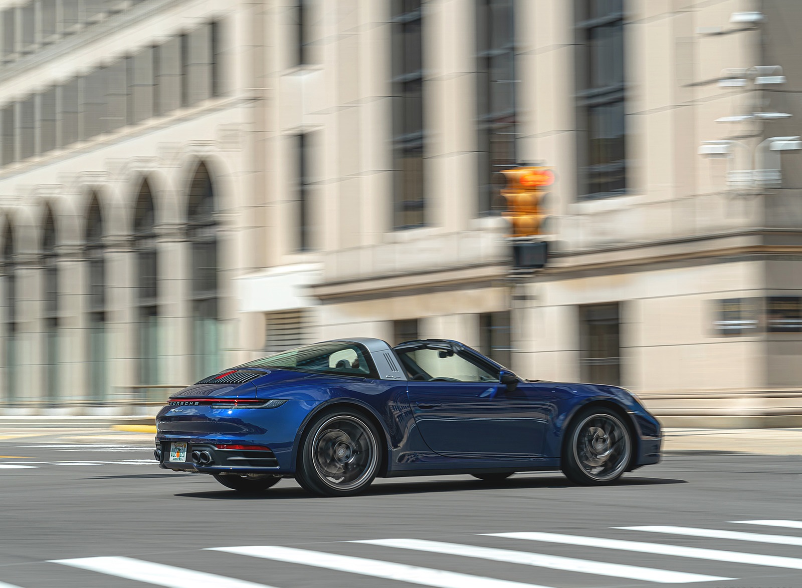 2021 Porsche 911 Targa 4 (Color: Gentian Blue) Rear Three-Quarter Wallpapers #23 of 126
