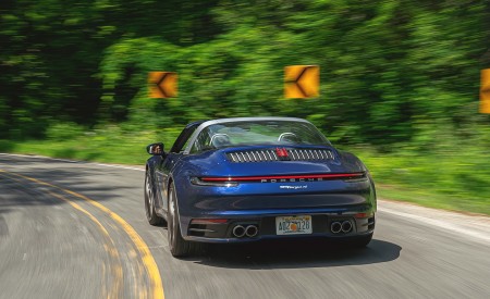 2021 Porsche 911 Targa 4 (Color: Gentian Blue) Rear Wallpapers 450x275 (8)