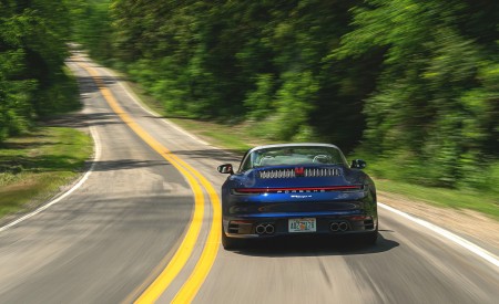 2021 Porsche 911 Targa 4 (Color: Gentian Blue) Rear Wallpapers 450x275 (10)