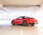 2021 Porsche 911 Targa 4S (Color: Guards Red) Rear Three-Quarter Wallpapers 150x120