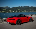 2021 Porsche 911 Targa 4S (Color: Guards Red) Rear Three-Quarter Wallpapers 150x120