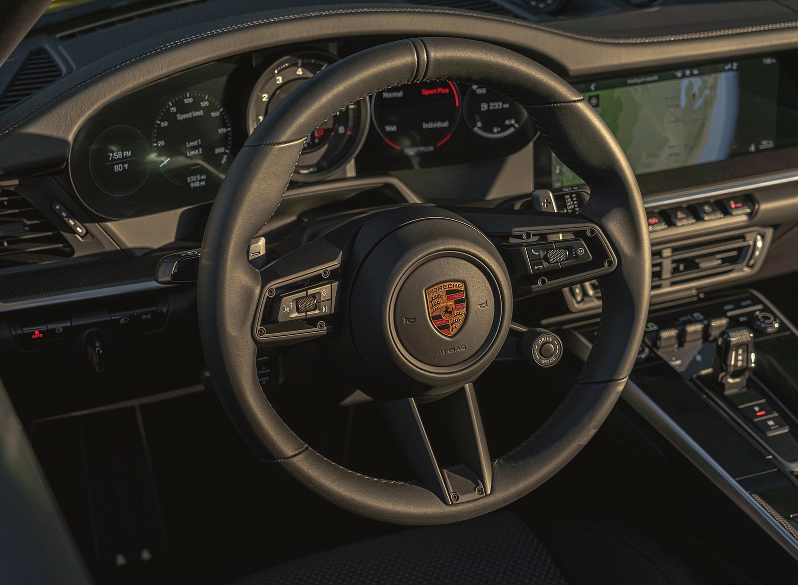 2021 Porsche 911 Targa 4S (Color: Racing Yellow) Interior Steering Wheel Wallpapers #62 of 138