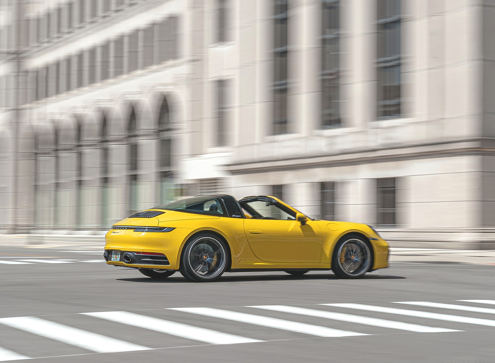2021 Porsche 911 Targa 4S (Color: Racing Yellow) Rear Three-Quarter Wallpapers #26 of 138