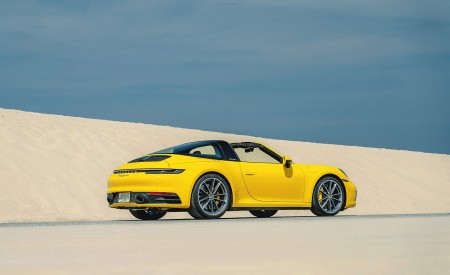 2021 Porsche 911 Targa 4S (Color: Racing Yellow) Rear Three-Quarter Wallpapers 450x275 (20)
