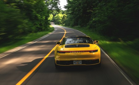 2021 Porsche 911 Targa 4S (Color: Racing Yellow) Rear Wallpapers 450x275 (5)