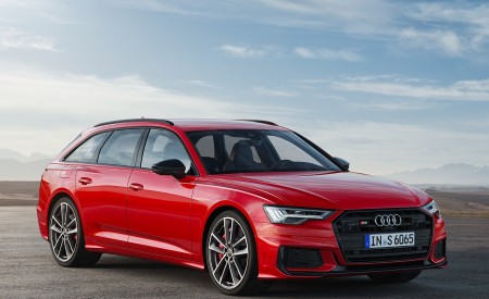 2020 Audi S6 Avant TDI (Color: Tango Red) Front Three-Quarter Wallpapers  450x275 (31)
