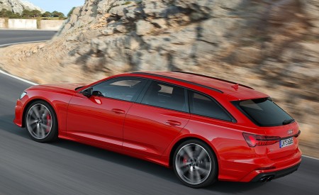 2020 Audi S6 Avant TDI (Color: Tango Red) Rear Three-Quarter Wallpapers  450x275 (27)