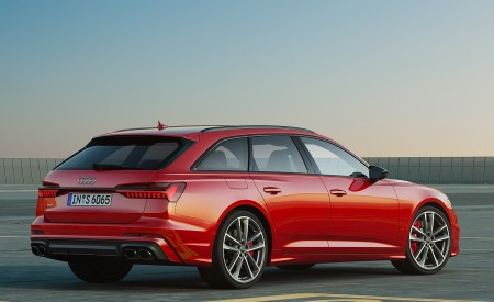 2020 Audi S6 Avant TDI (Color: Tango Red) Rear Three-Quarter Wallpapers 450x275 (36)