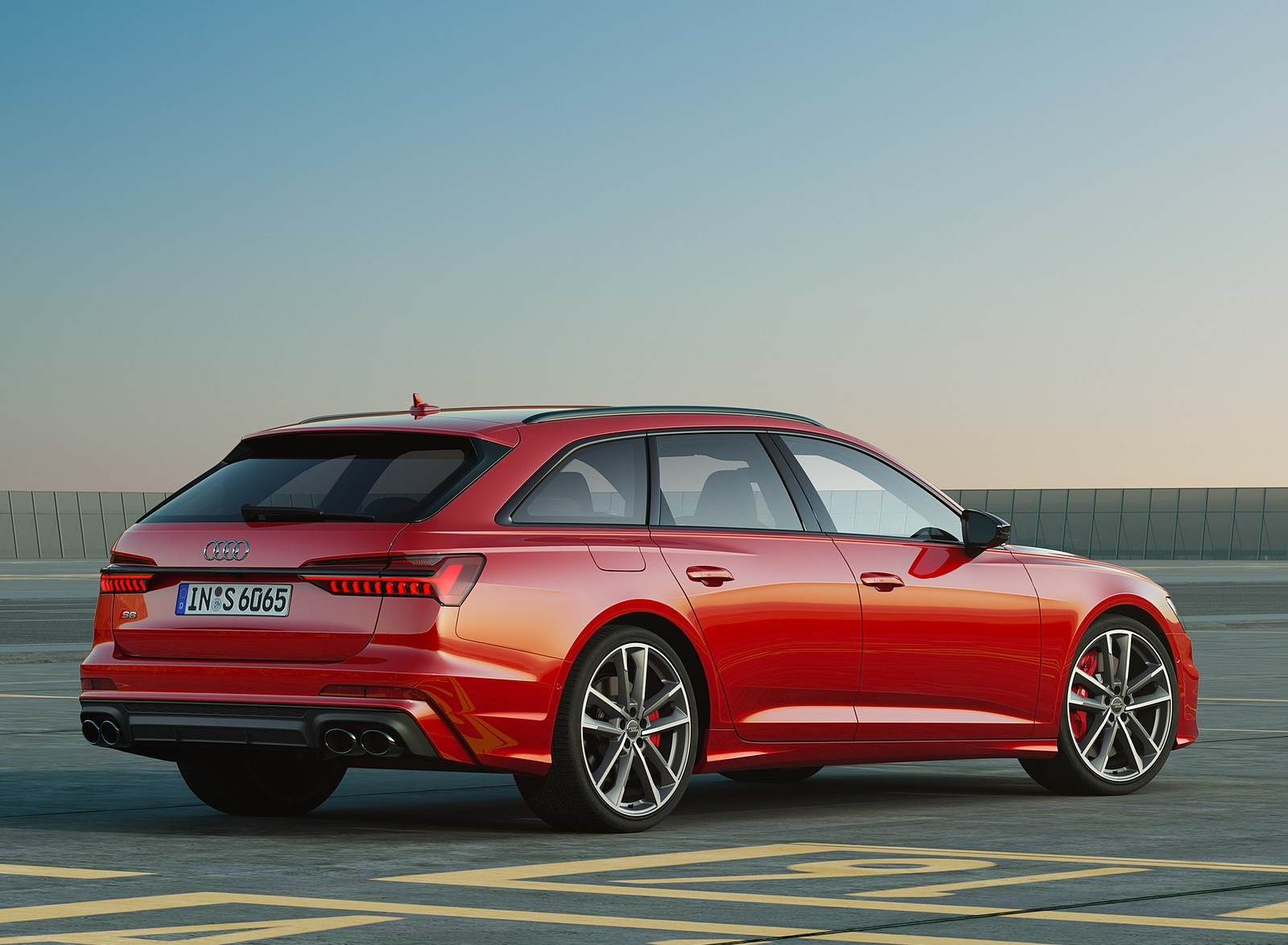 2020 Audi S6 Avant TDI (Color: Tango Red) Rear Three-Quarter Wallpapers #36 of 60