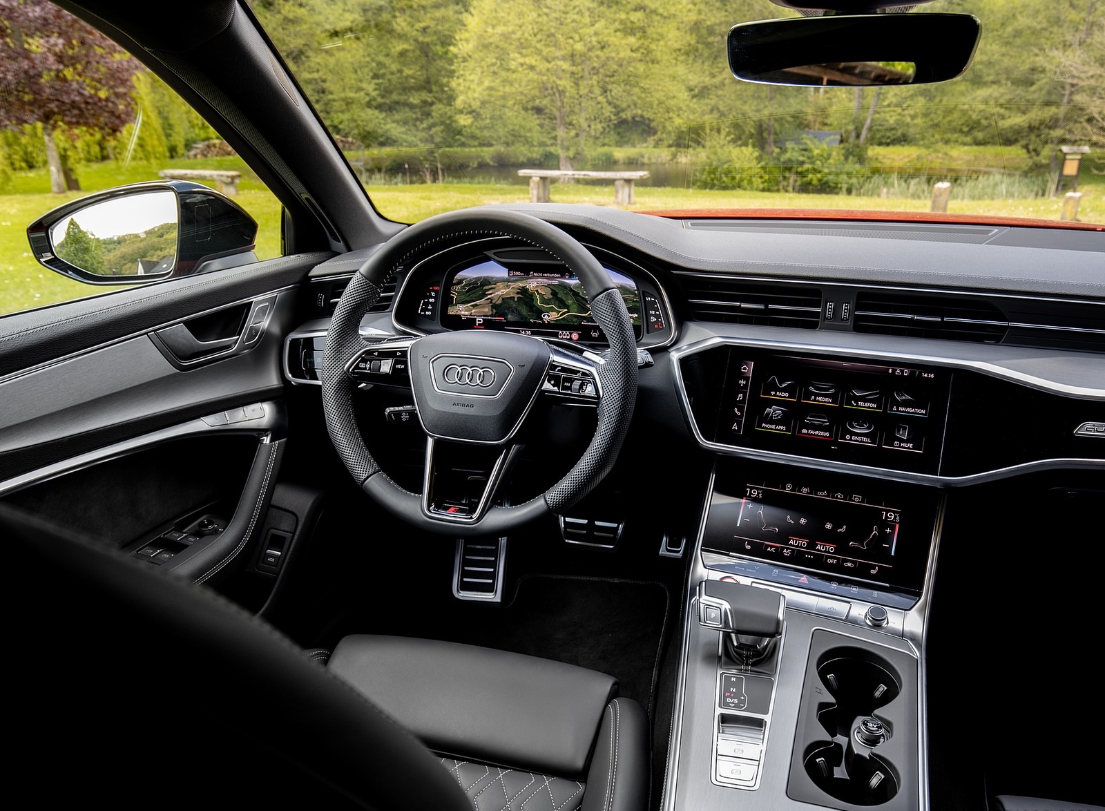 2020 Audi S6 Avant TDI Interior Cockpit Wallpapers #17 of 60