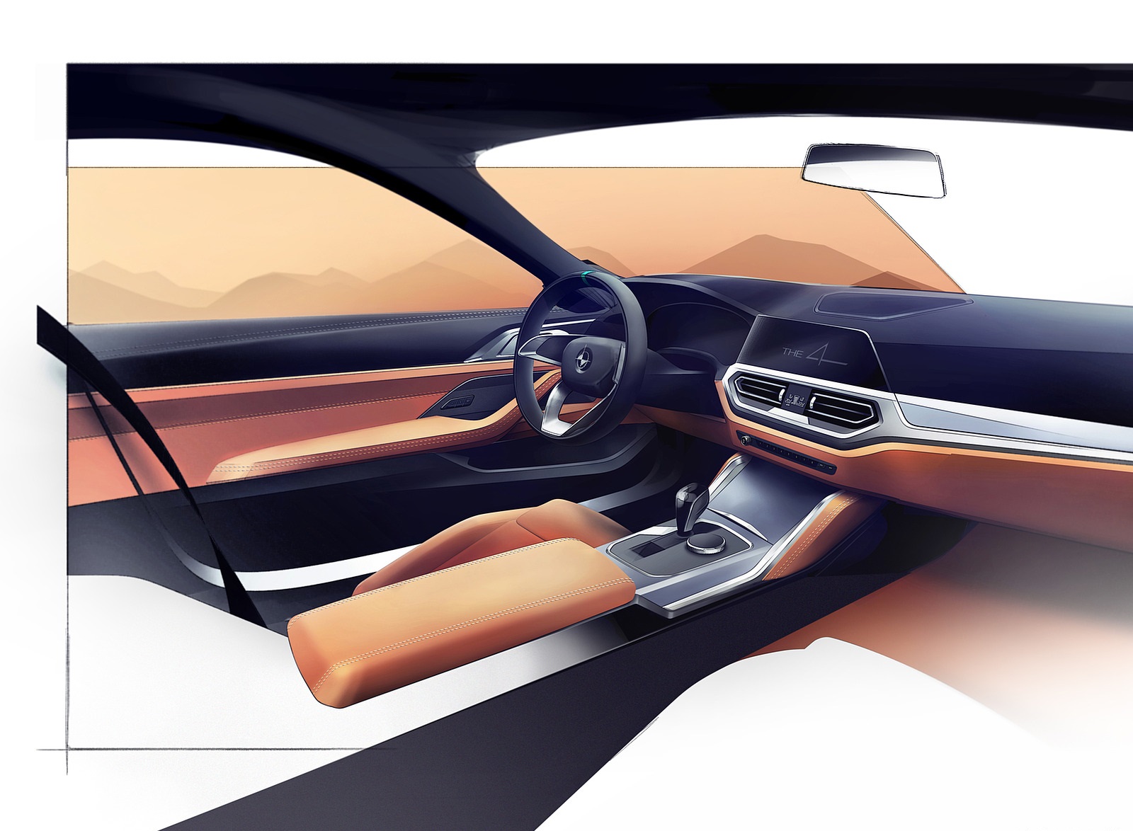 2021 BMW 4 Series Coupe Design Sketch Wallpapers #82 of 82