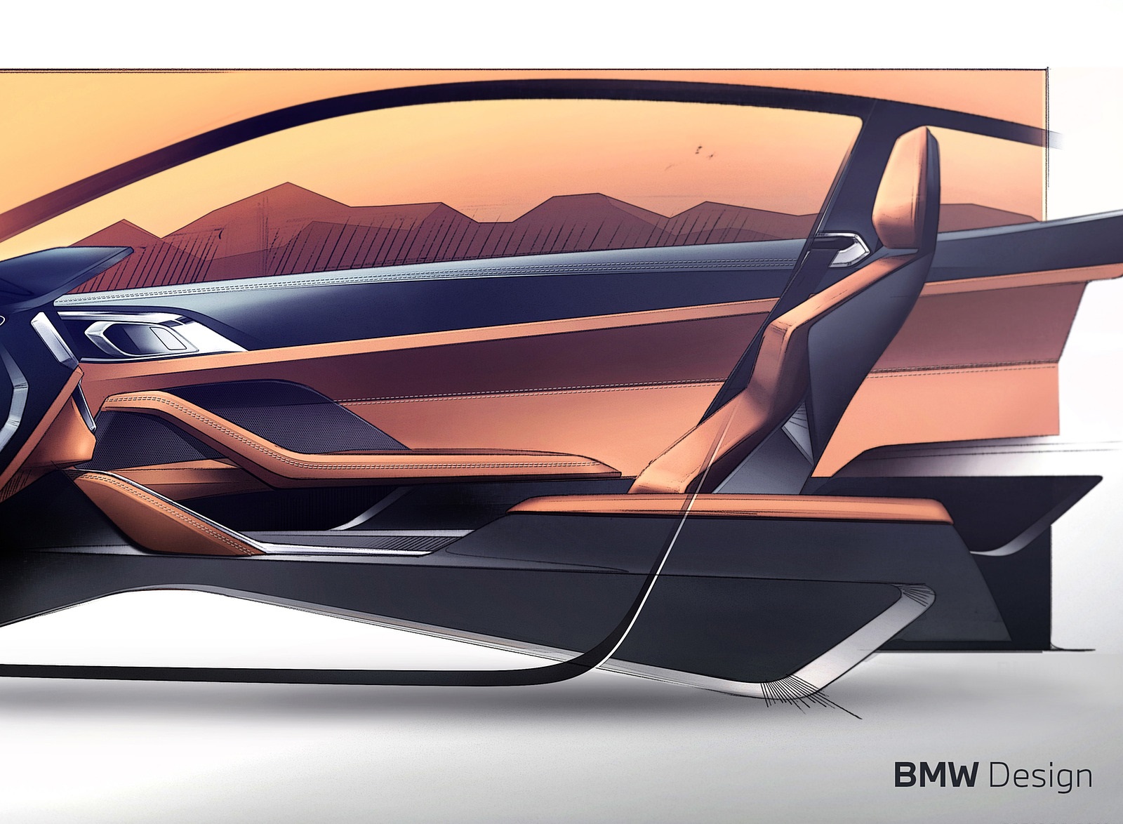 2021 BMW 4 Series Coupe Design Sketch Wallpapers #80 of 82