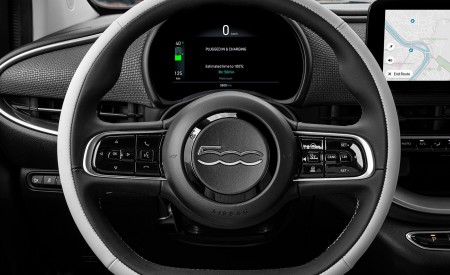 2021 Fiat 500 la Prima EV Interior Steering Wheel Wallpapers 450x275 (26)