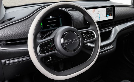 2021 Fiat 500 la Prima EV Interior Steering Wheel Wallpapers 450x275 (24)